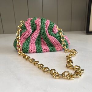 Maria La Rosa Game Crochet Clutch